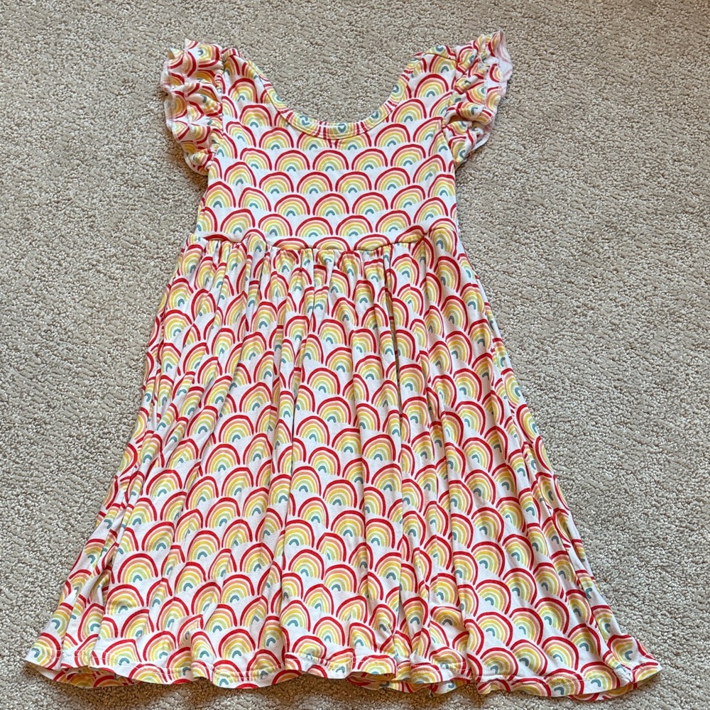 Little Sleepies Colorful Rainbow Kids Dress